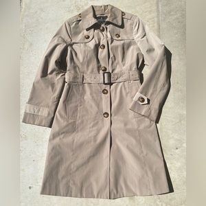 LONDON FOG Trench Coat, Size Small